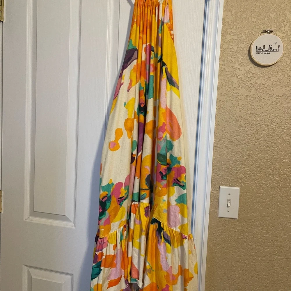 Anthropologie Daily Practice Frida Cross-Back Midi Dress - Picture 5 of 5